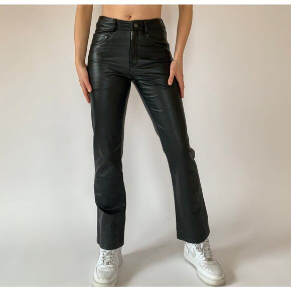 Wilsons Leather Pants - Vintage Wilsons 100% Leather Straight Leg Pants